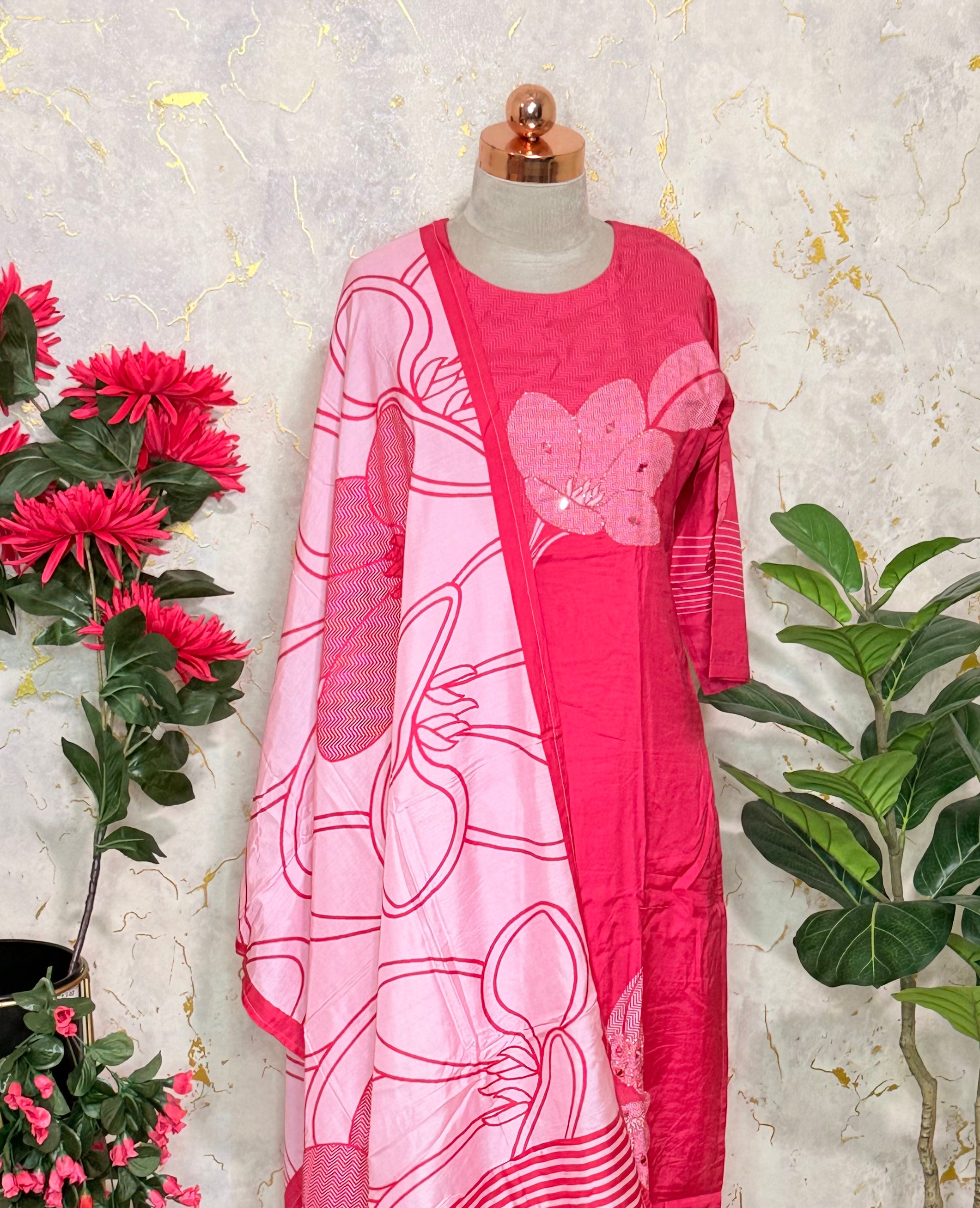 Pink With Floral Print