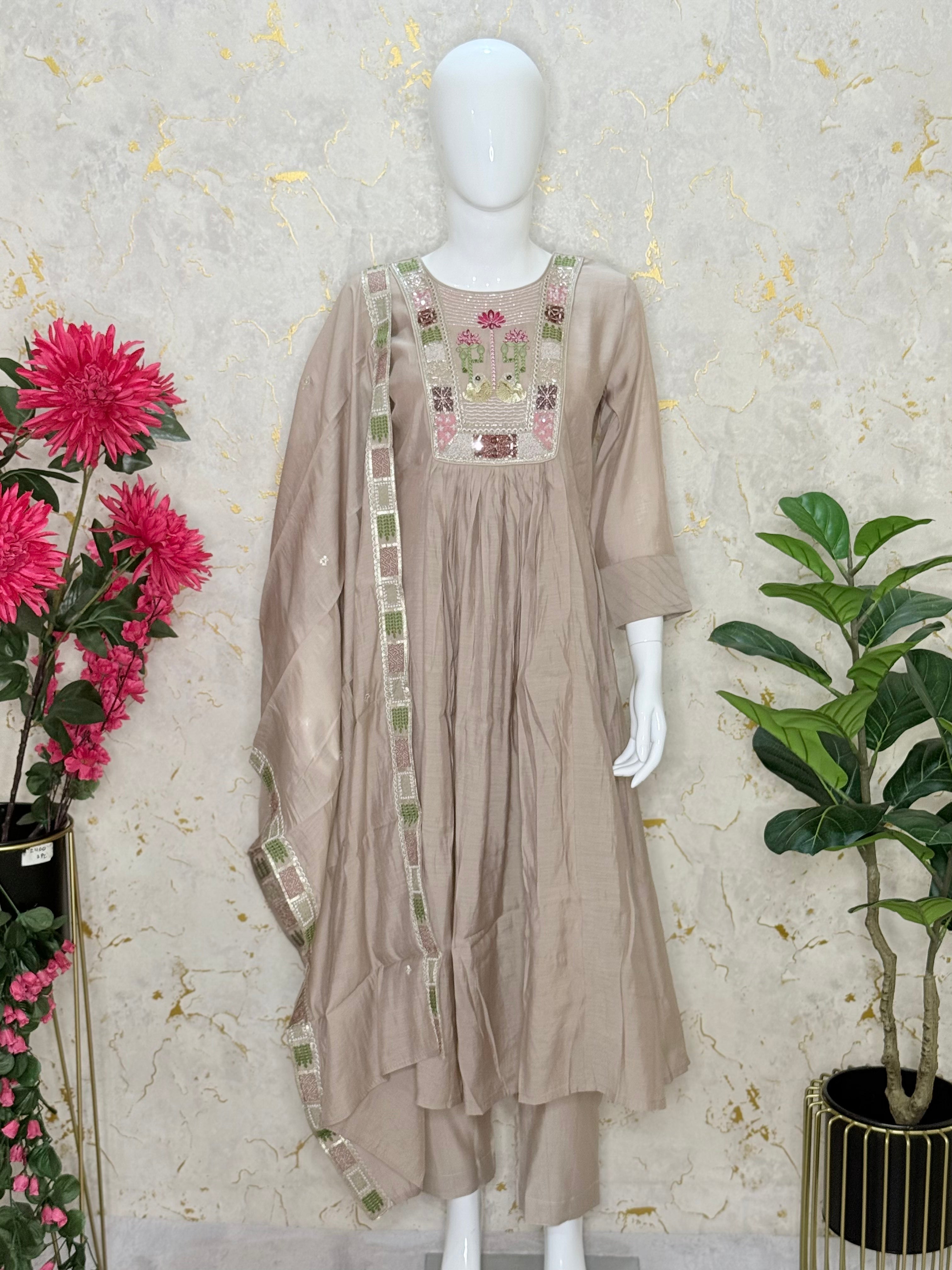 Premium Piece Anarkali Set