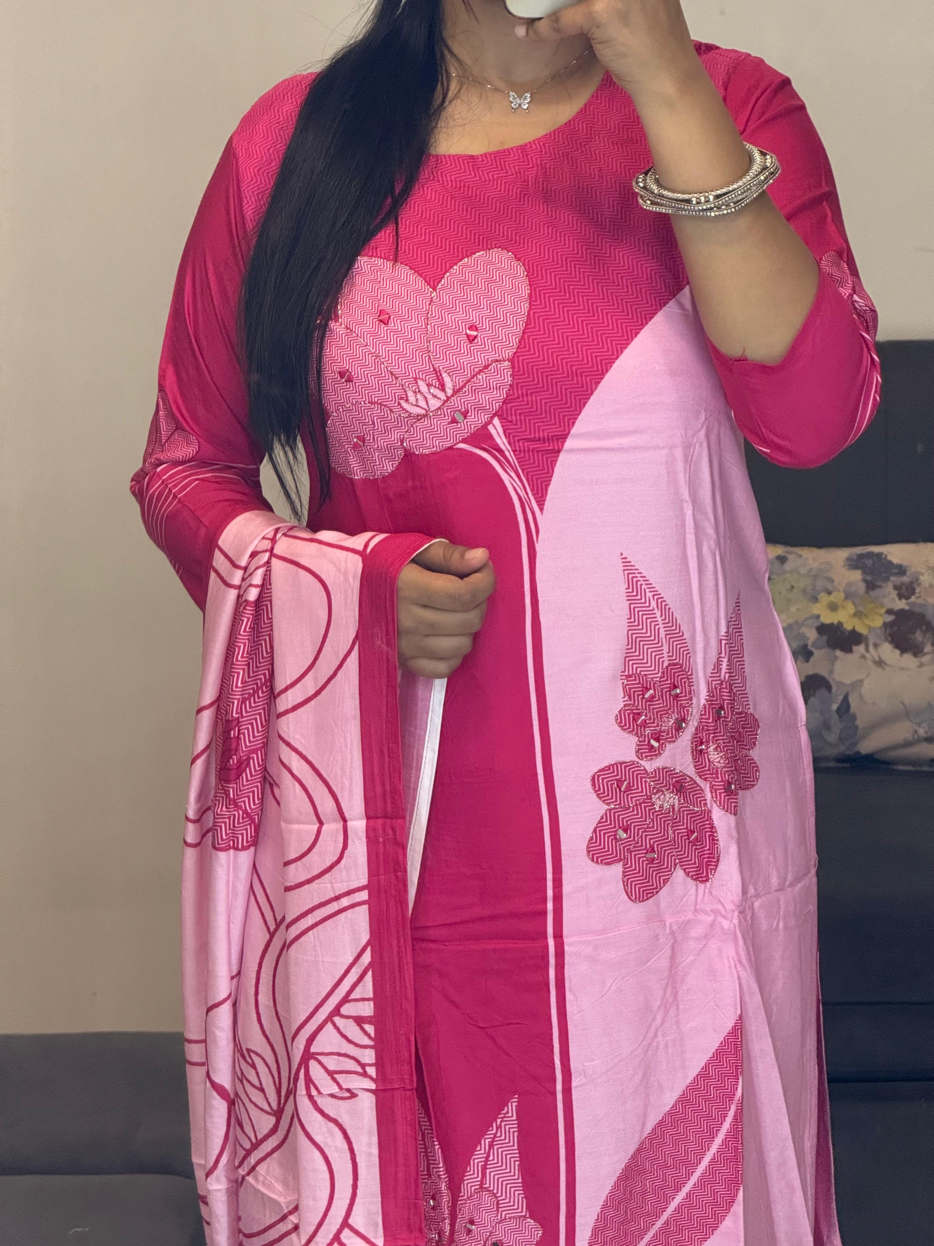 Pink With Floral Print